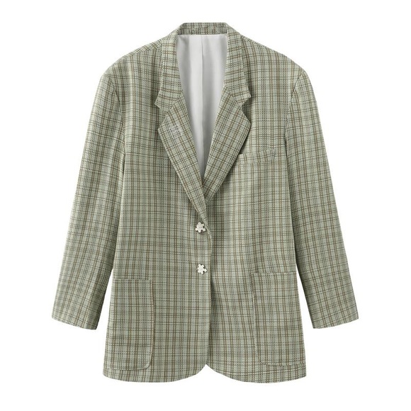 NWT | 310MOOD White Puzzle JOMO Blazer - Picture 1 of 7